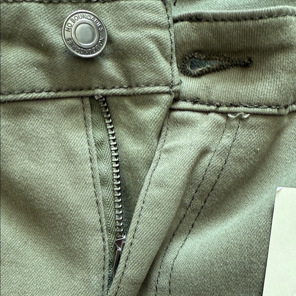 Olive Flare Cargo Pants - Picture 6 of 7